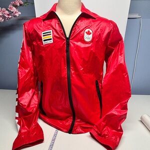 Red Lightweight Men's Olympic Zip-Front Jacket